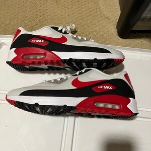 Nike Air Max 90 G TB University Red/White/Blk Golf Shoes DX5999-162 Mens Size 14